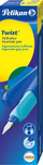 Stilolaps me bojë Pelikan Twist, medium, me fishek boje, blu e errët