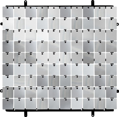 Panel dekorativ Godan Type B, 30x30cm, sfond i zi, argjendtë