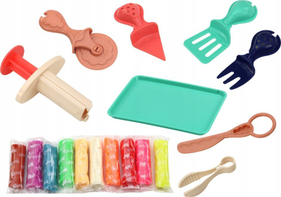 Set plasteline Leantoys Unicorn Play Dough, me aksesorë, shumëngjyrësh
