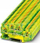 Borna dy‑nivelëshe mbrojtëse Phoenix Contact PITTB 4 PE 3211854, përçues mbrojtës, push in, jeshile verdhë