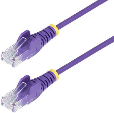 Kabllo rrjeti StarTech Slim CAT6 U/UTP, RJ45, 2.5 m, vjollcë