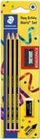 Set Staedtler Noris, lapsa + gomë + mprehëse, 5 copë