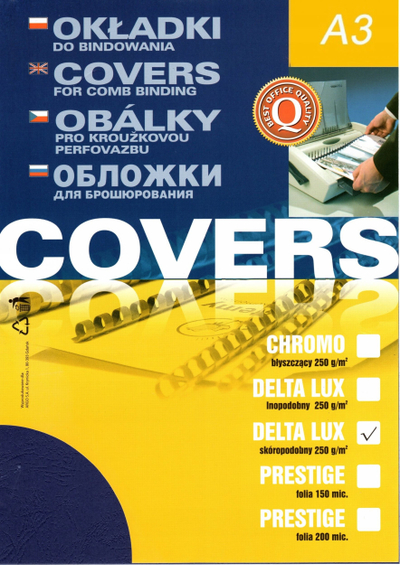 Kapakë lidhës Argo Delta 432061, A3, set 100 copë, blu navy