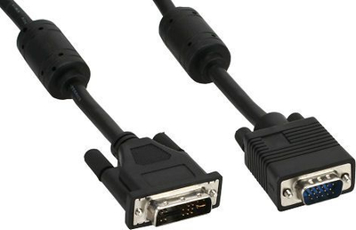 Kabllo DVI në VGA InLine 17782A, 3m, i zi