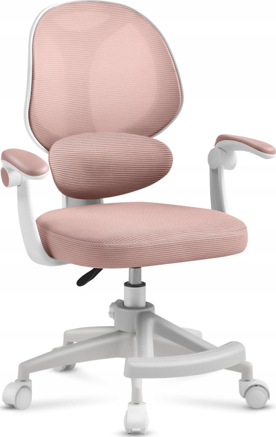 Канцелариски стол за деца Otoné Mark Adler Junior 4.5, ергономски, розова
