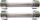 Pesa dore Spartan Chrome Dumbbells, 2 x 6 kg, metal, argjendi