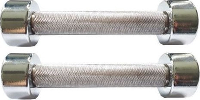 Pesa dore Spartan Chrome Dumbbells, 2 x 6 kg, metal, argjendi