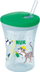 Gotë për kalamaj NUK Action Cup, 230ml, me pipëz, jeshile Leopard