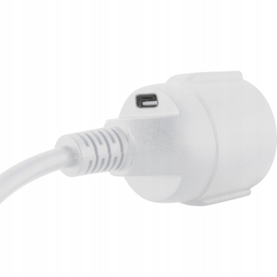 Kabllo zgjatues REV 0016700114, 3m, me tokë mbrojtje dhe USB A, i bardhë