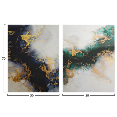 Set pikturash muri Gobi HM4839, 2 copë, kanavacë e printuar, 50x70cm, shumëngjyrëshe