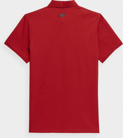 Bluzë polo 4F Sports Polo, pambuk 100%, me mëngë të shkurtra, e kuqe
