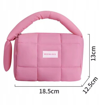Çantë kozmetike ECARLA KS140R, 18.5 x 12.5 x 13 cm, rozë