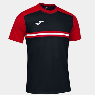 Bluzë sportive Joma Hispa IV, 100% poliester, hendboll, e zezë e kuqe
