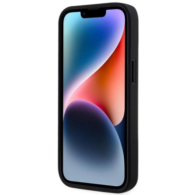Kllëf telefoni Karl Lagerfeld NFT Saffiano për iPhone 14, lëkurë PU, i zi