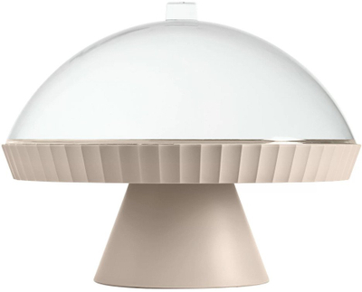 Поставка за торта Excelsa Cake Stand, полипропилен, со капак, мат сива