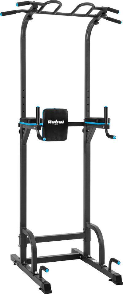 Stacion ushtrimesh Rebel Active me shumë funksione, lartësi 195 – 230 cm, mban deri 130 kg, çelik