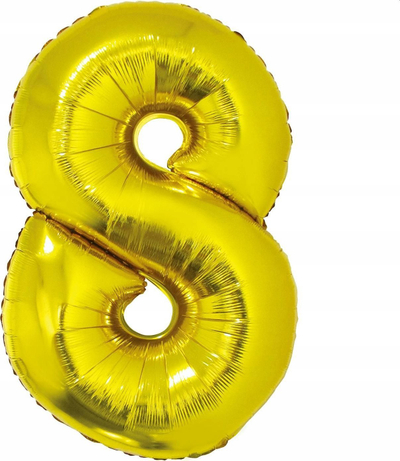 Balon foli GoDan Smart, numri 3, 92cm, ngjyrë ari
