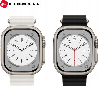 Rrip ore Forcell F-Design Strap FA12 për Apple Watch 42-49mm, silikon, blu