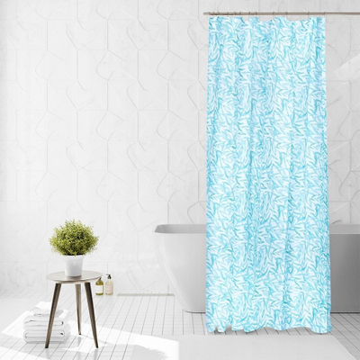 Perde dushi Bathroom Solutions 567051-W2, 180x200 cm, poliester, me grep, me motive blu