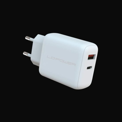 Karikues universal LC-Power LC-GAN-45, 45W, karikim i shpejtë, i bardhë
