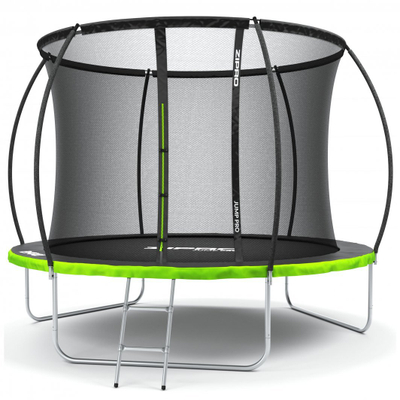 Trampolinë me rrjetë Zipro Jump Pro Premium 10FT, 312cm, e zezë/gjelbër