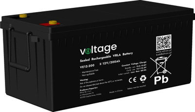 Bateri AGM VE12-200, 12V, 200Ah, gri