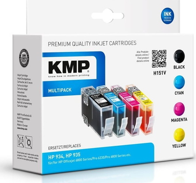 Kartutcha boje KMP H151V Multipack, për HP 934 935, kapacitet standard, shumëngjyrëshe