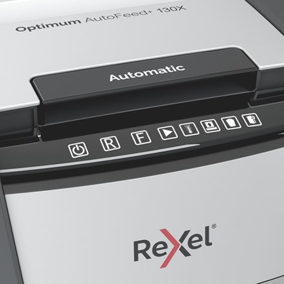 Makinë shkatërrimi dokumentesh Rexel AutoFeed+ 130X, P-4, 44L, gri
