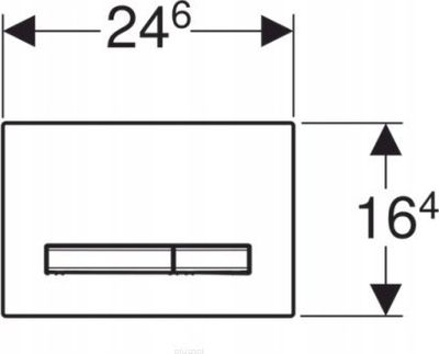 Buton zbrazës Geberit Sigma50, Dual Flush, për kornizë të fshehur, i bardhë Alpine