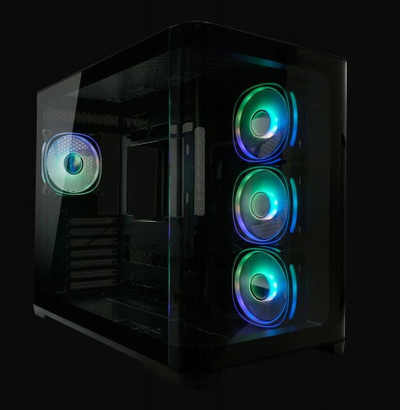 Kasa kompjuteri LC-Power 8001B Pro-Storm Dark, MIDI ATX, e zezë