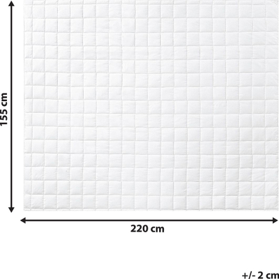 Jorgan KORAB Double Layered, poliestër, 155 x 220 cm, i bardhë