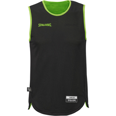 Set fanela basketbolli dyanëshe Spalding Doubleface, zezë/gjelbërt - XXL