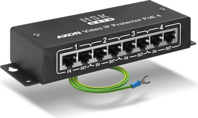 Заштита од пренапон AXON VIDEO IP 4POE, за IP и PoE, за мрежи и камери, сива