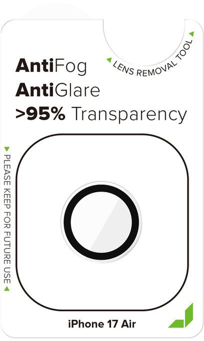Mbrojtës lentash kamere JCPal Preserver, për iPhone 17 Air, xham i temperuar, transparent