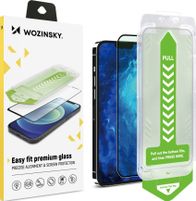 Xham mbrojtës Wozinsky Premium Glass për iPhone 15 Plus, 9H, me kornizë montimi, transparent
