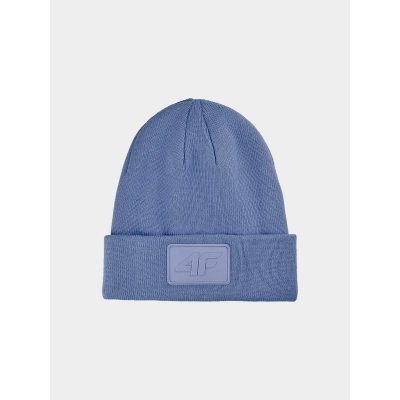 Kapele beanie unisex 4F 4FWAW24ACAPU433, për dimër, blu
