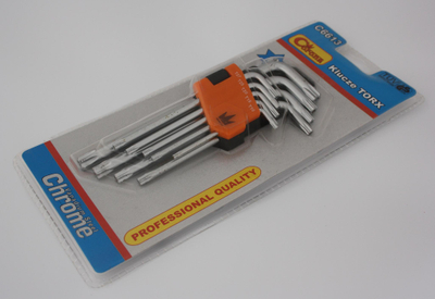 Set çelësa Torx Corona C6613, 9 copë, T10 T50, portokalli