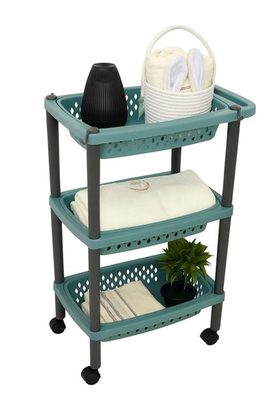 Raft me 3 nivele , blu 74x49x33 . UNIMIKS