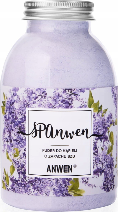 Pluhur për banjo Anwen SPAnwen, me erë lulesh lilaku, 200g, lejla