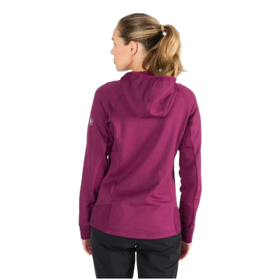 Женска јакна Jack Wolfskin Hydro Grid Fleece Jacket Jkt W, полиестер, со капуља