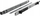 Shina rrëshqitëse RACK Lanberg ARAS800N, për kabinete 19" 800mm, set me 2 copë, me ngjyrë të zezë