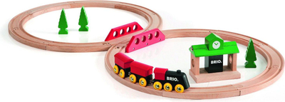 Set tren BRIO World Classic Figure 8, 22 pjesë, shumëngjyrësh