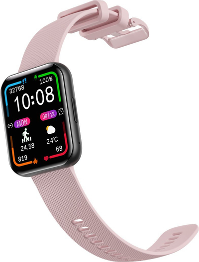 Smartwatch Bemi SmartWatch Exo, ekran 1.91" TFT, IP67, i zi me rrip rozë