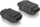 Adapter AV Delock 65049 HDMI në HDMI, dy porta femër, i zi