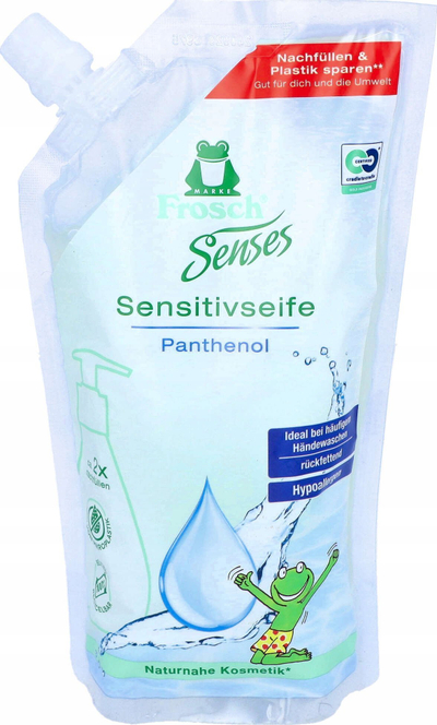 Sapun i lëngshëm Frosch Sensitive, 500 ml, pa aromë