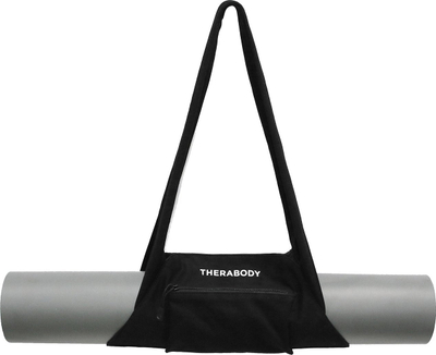 Подлога за фитнес Therabody Fitness Mat, нелизгачка, со торба за носење, црна