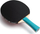 Raketë pingpongu Butterfly Progress, ITTF, me dorezë të lakuar, e kuqe me blu