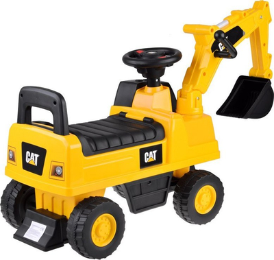 Lodër eskavator ride-on Yokomisiad ZA4898, me kovë që lëviz, me borie, i verdhë me të zezë