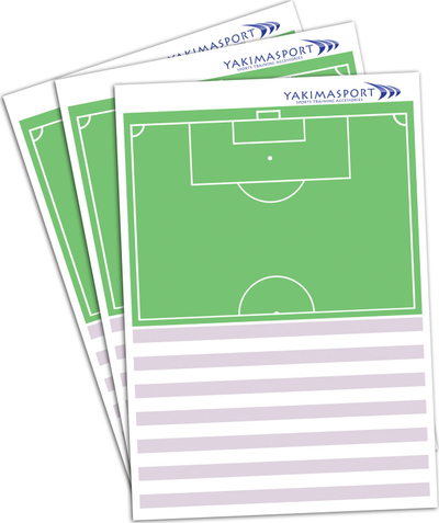 Bllok shënimesh për trajner futbolli YakimaSport Coachs Pad A4, terren gjysmë fushe