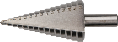 Freza cilindrike shkallë Graphite 57H740, 4-32mm, HSS, metal